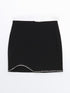 LC Waikiki Women's Zippered Shiny Stone Printed Skirt
